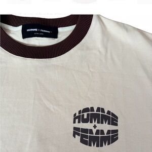 Homme + Femme LA Core Logo Graphic Tee Mens XL Tan Brown Streetwear Cotton Shirt